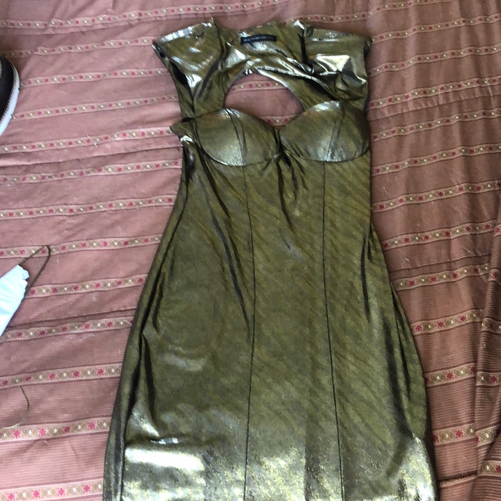 Gold dress
